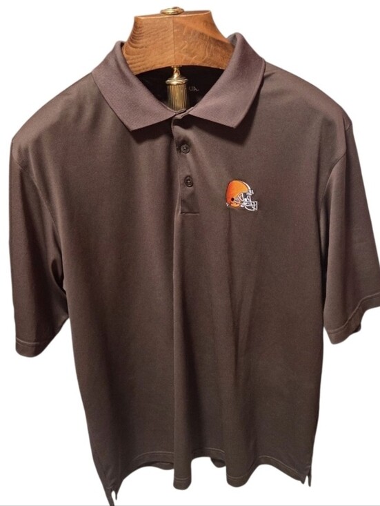 Antigua Other - Cleveland Browns Golf Polo Brown & Orange Size XL